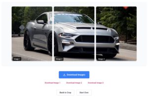 Screenshot of the Instagram Banner Creator preview and download interface